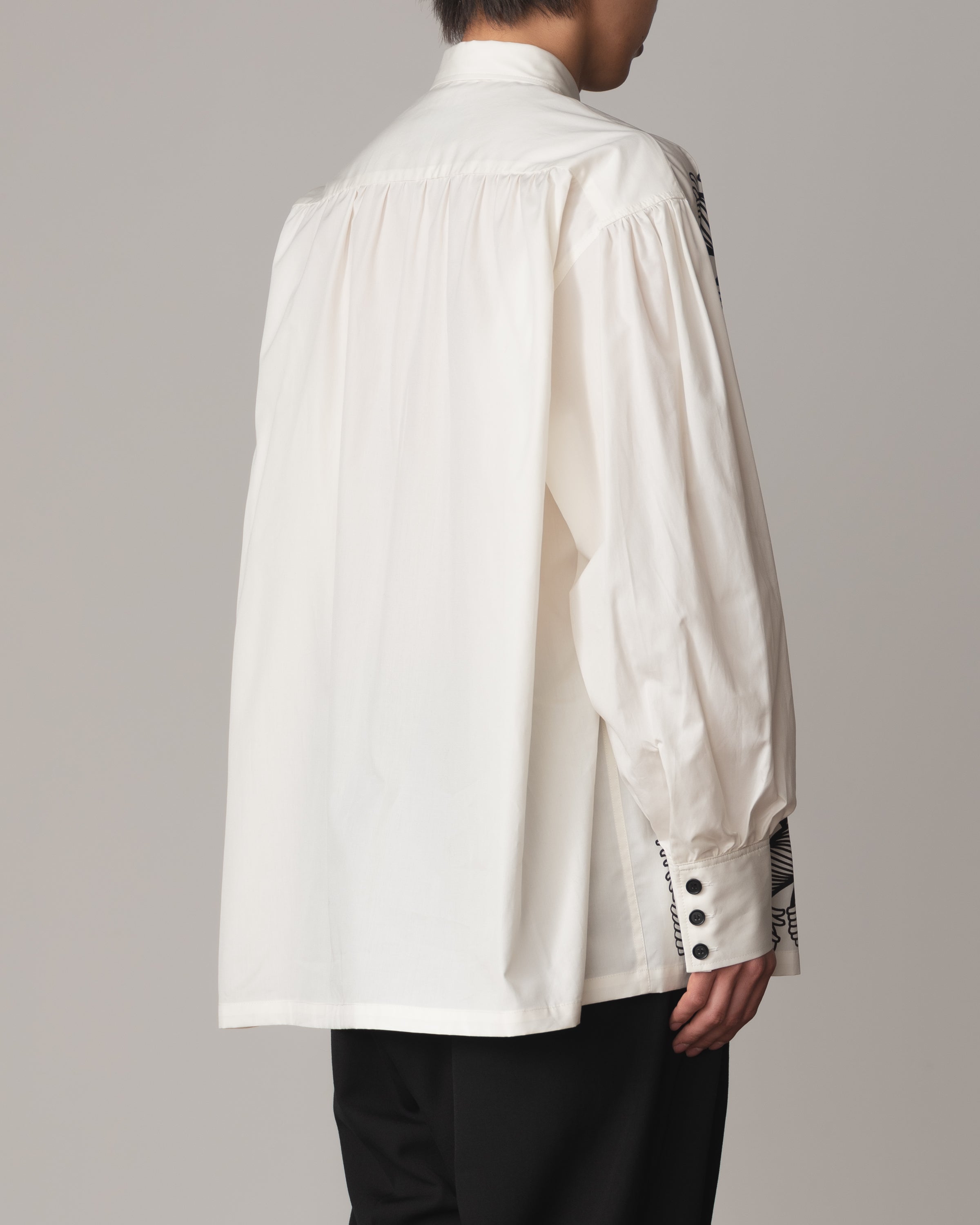 Shirt 893- Cotton100% Broad 100- 89 Pattern Rope Print- Ivory