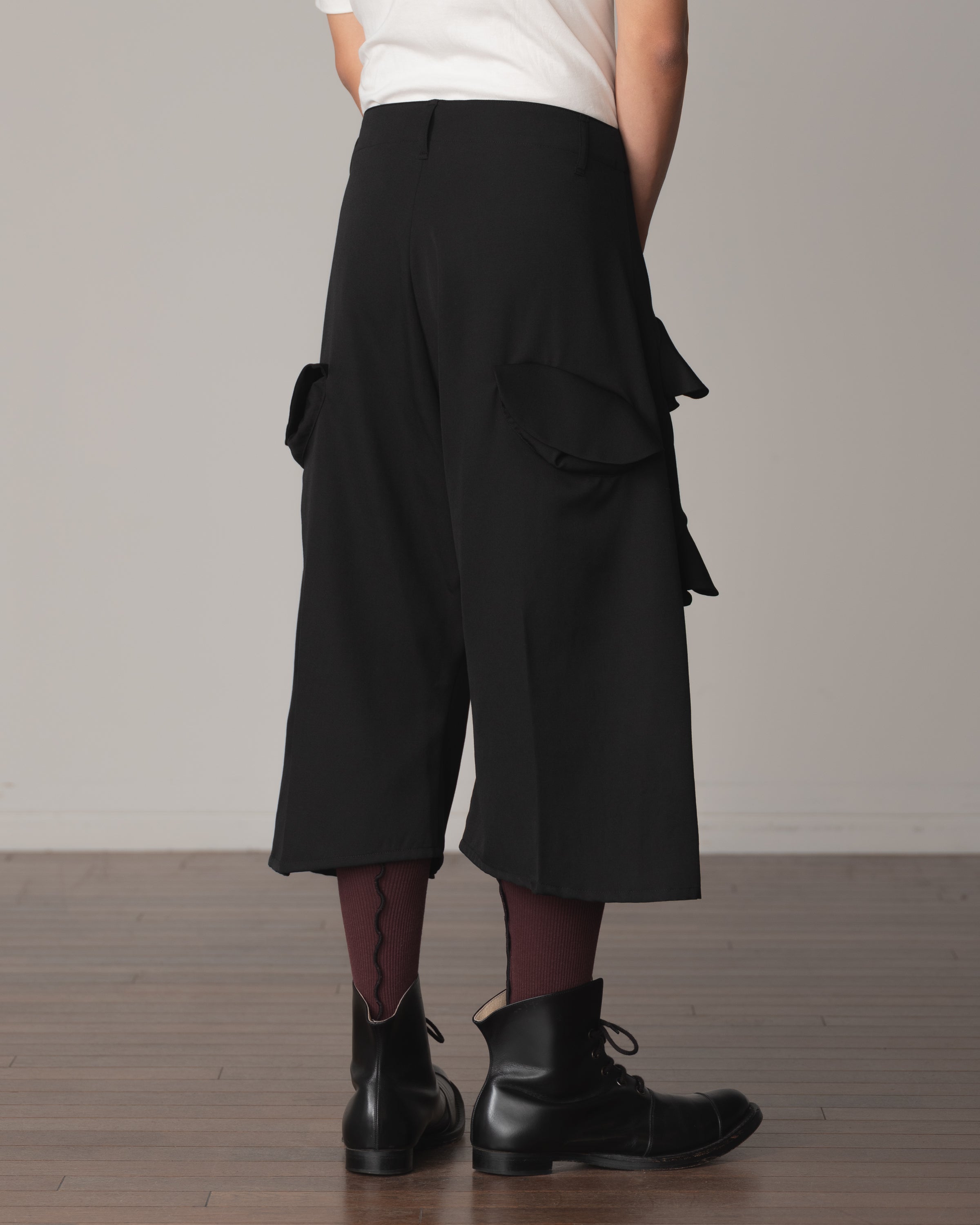 Trousers 87- Wool100% Light Gabardine- Black