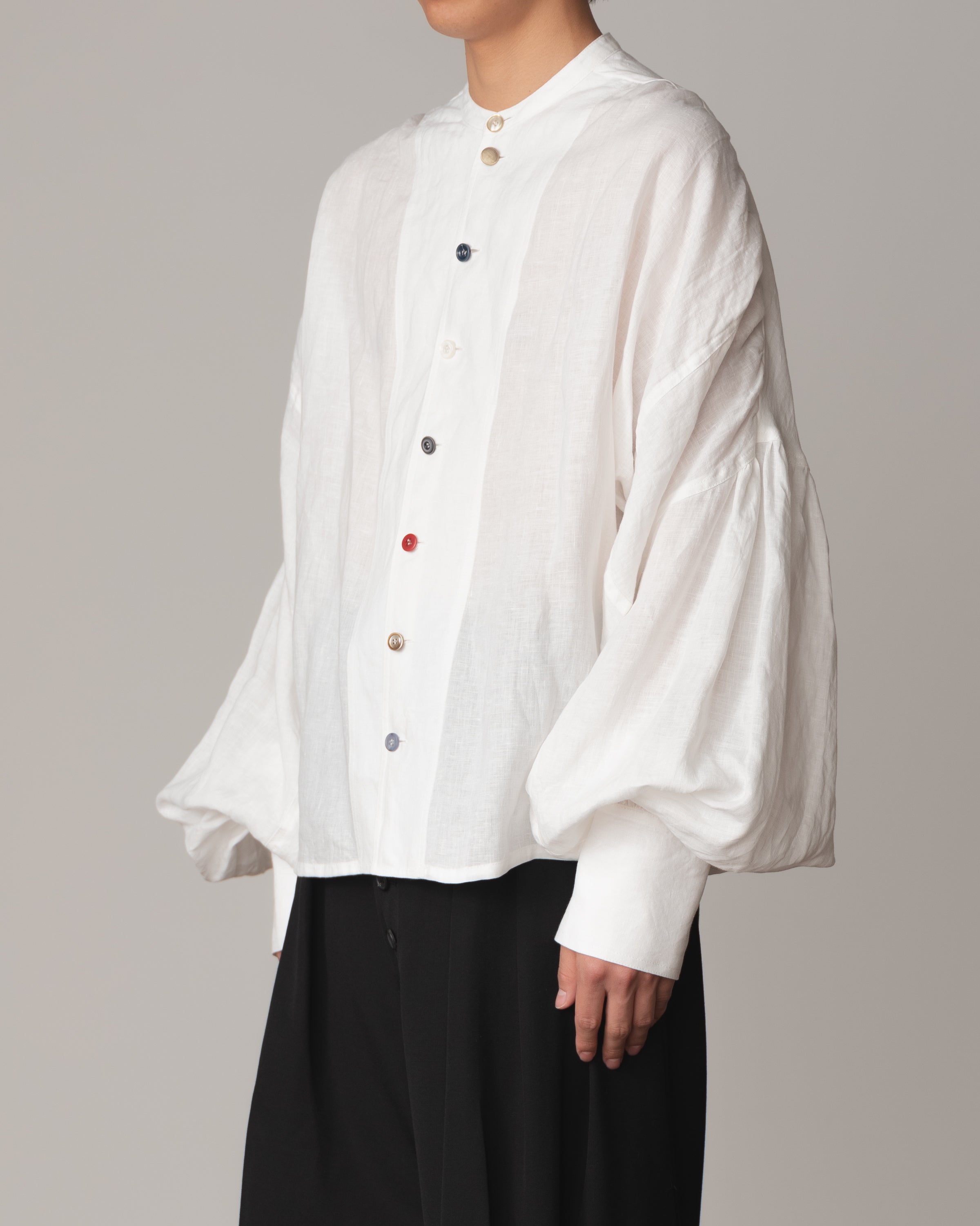 Shirt 87A- Linen100%- Off White