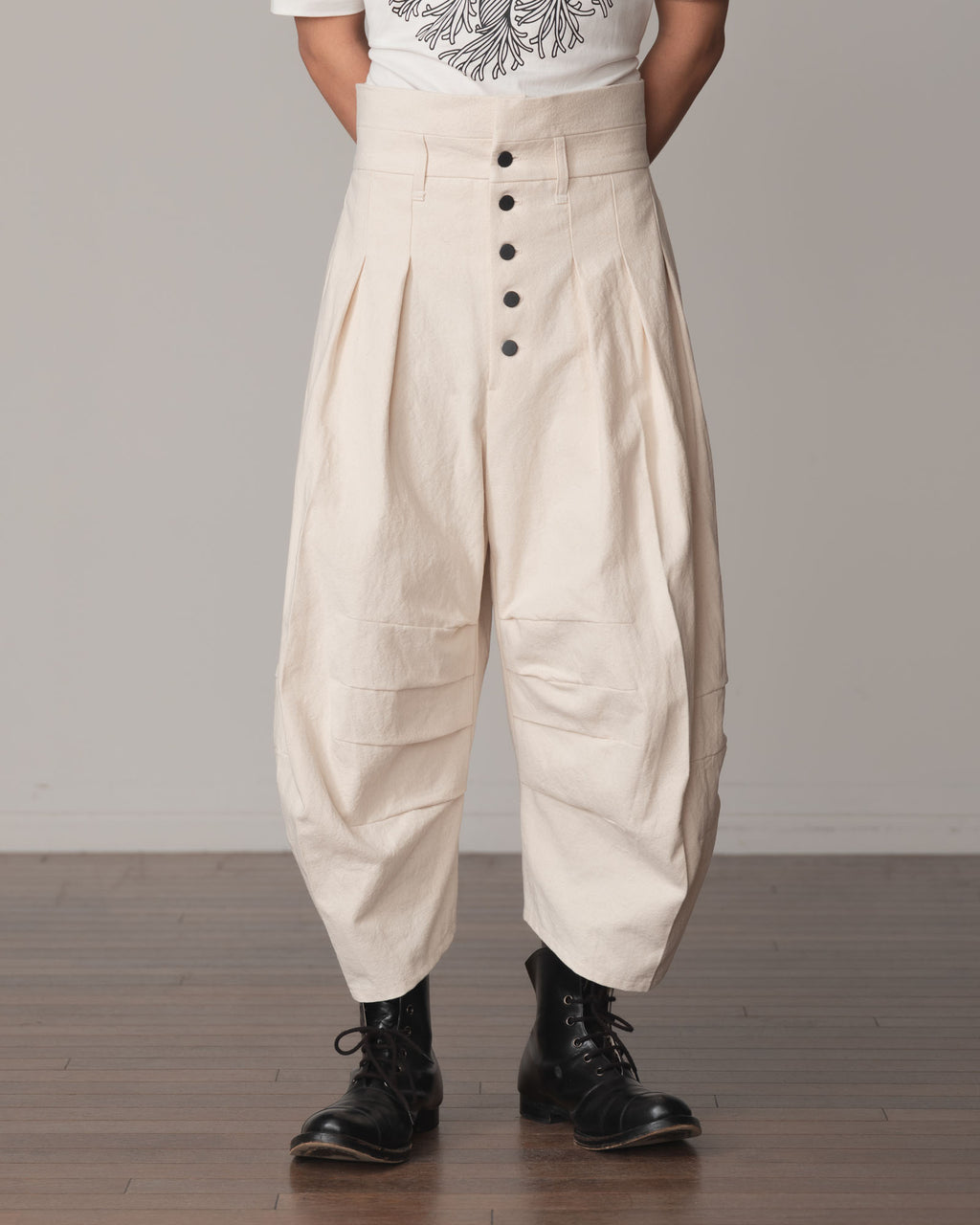 Trousers 20- Cotton100% Oxford- Natural