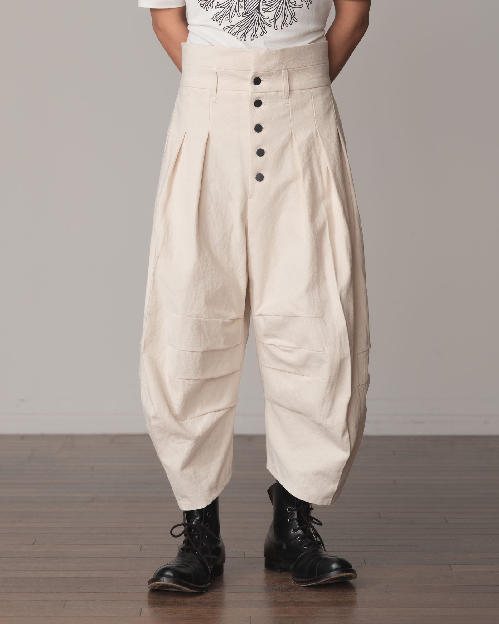 Trousers 20- Cotton100% Oxford- Natural