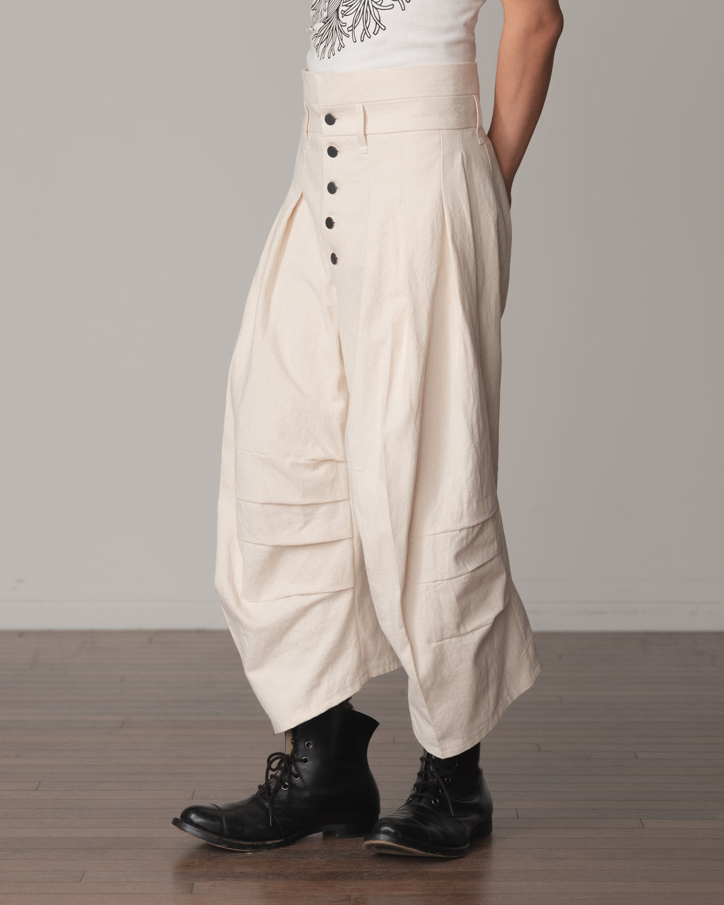 Trousers 20- Cotton100% Oxford- Natural