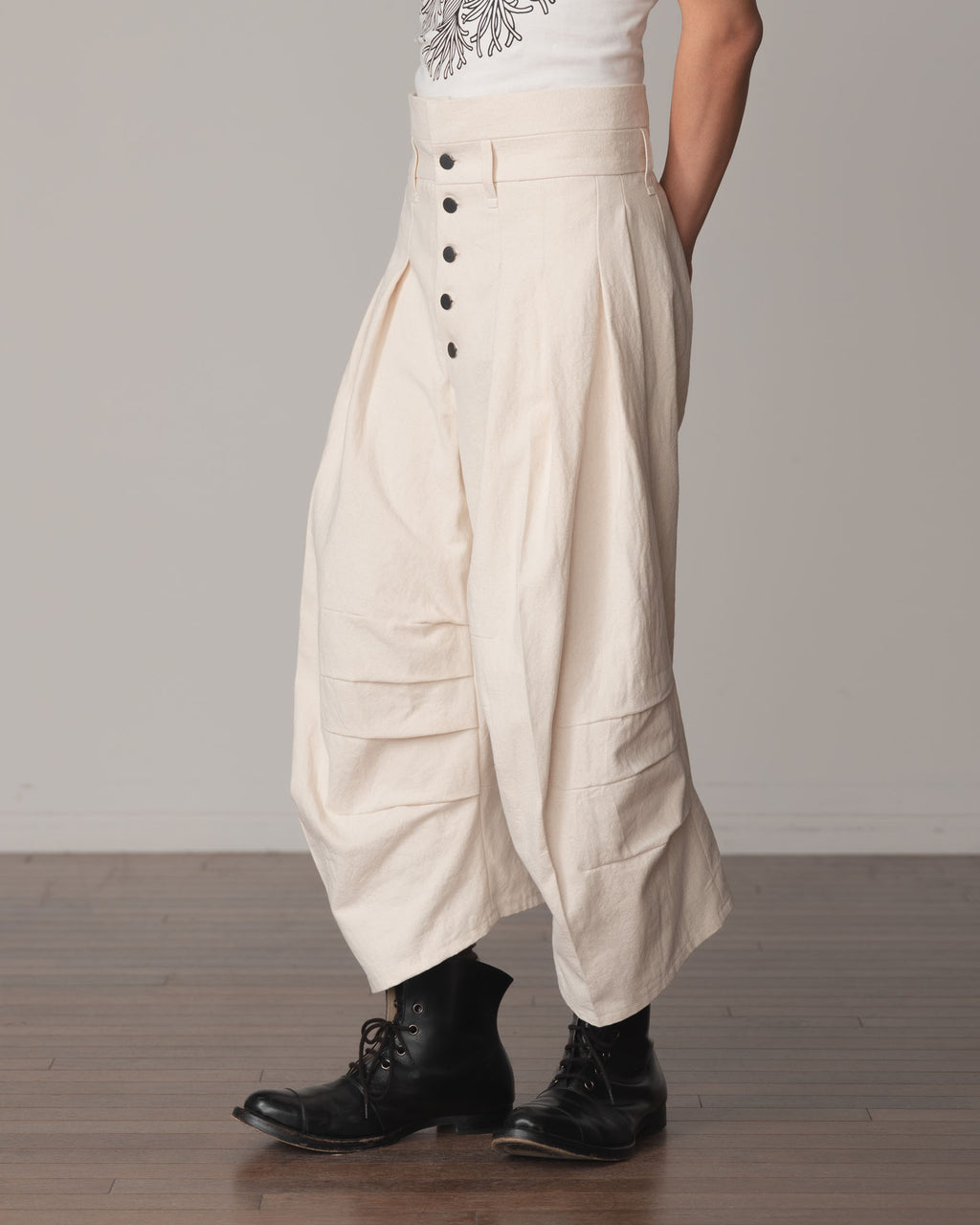 Trousers 20- Cotton100% Oxford- Natural