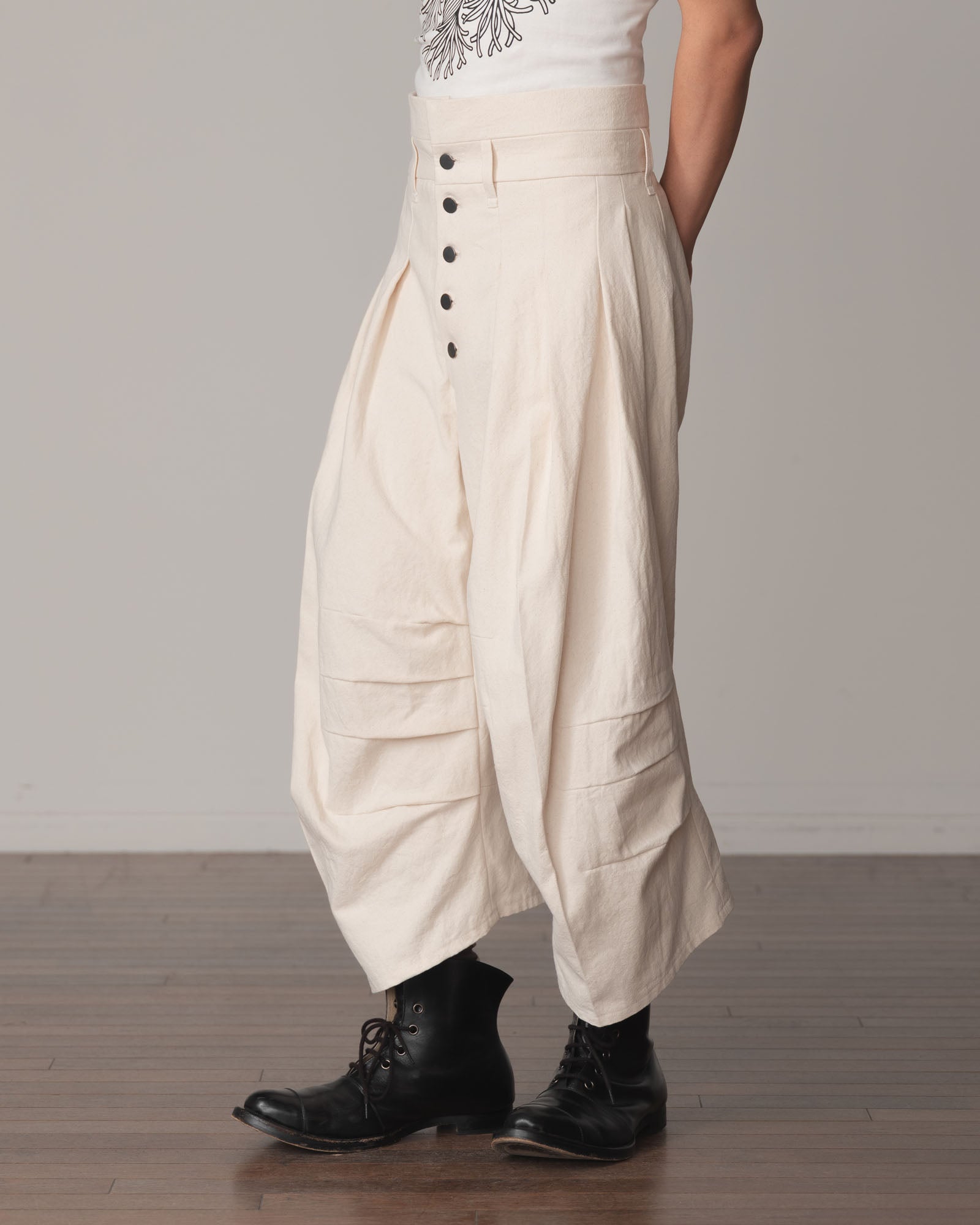Trousers 20- Cotton100% Oxford- Natural