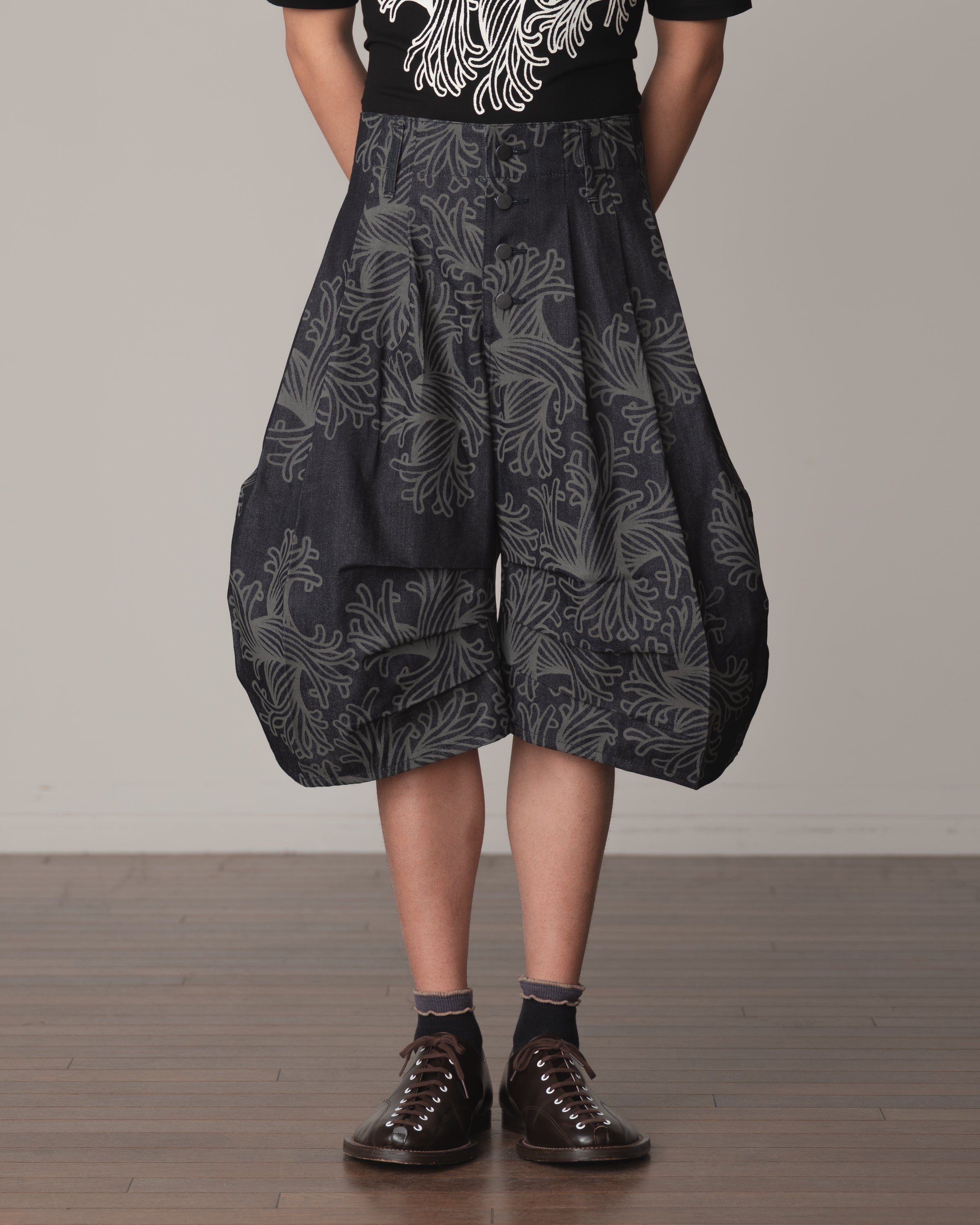 Trousers 64B- Cotton100% Denim Print- L Rope- Indigo