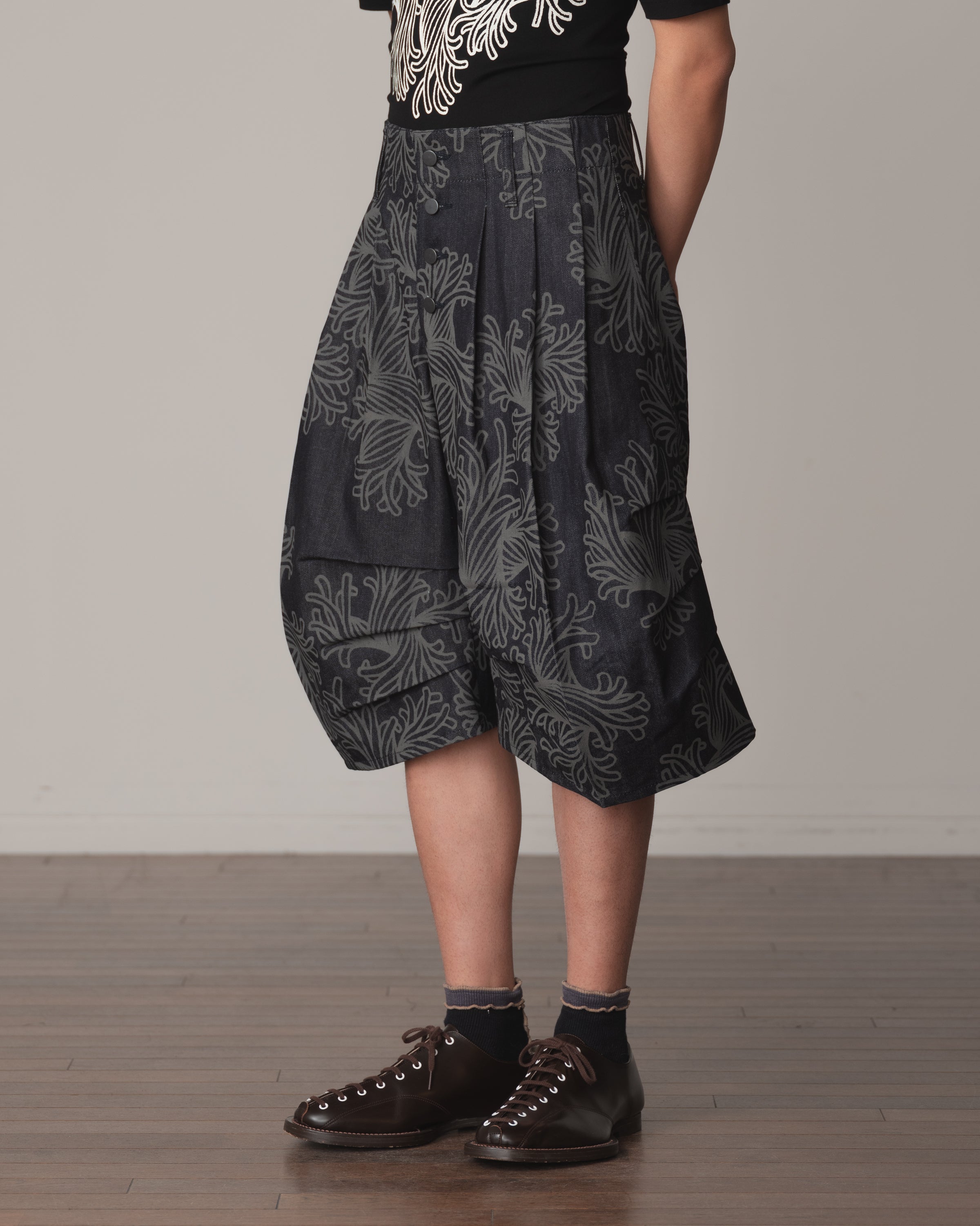 Trousers 64B- Cotton100% Denim Print- L Rope- Indigo