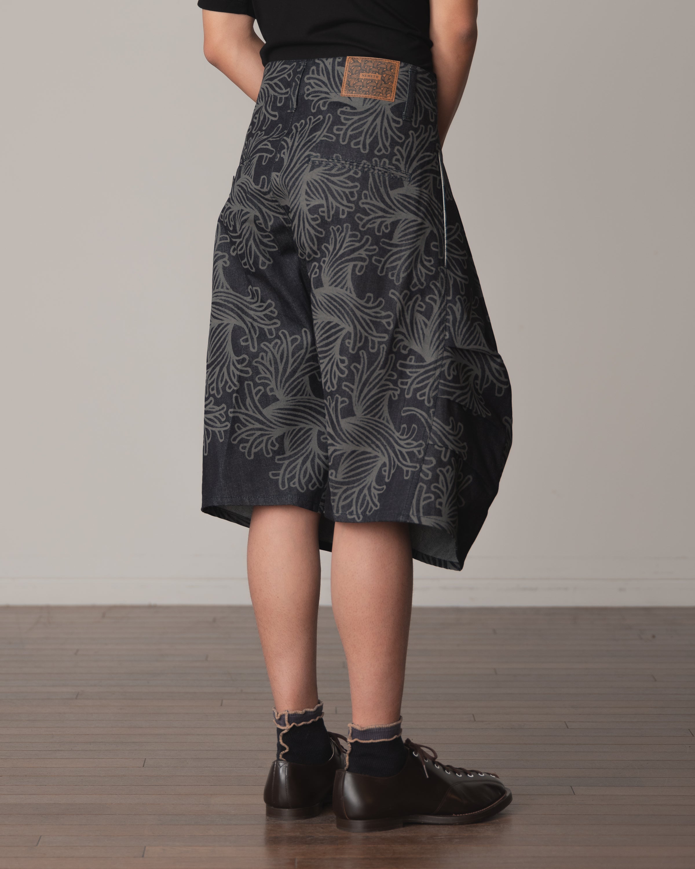 Trousers 64B- Cotton100% Denim Print- L Rope- Indigo