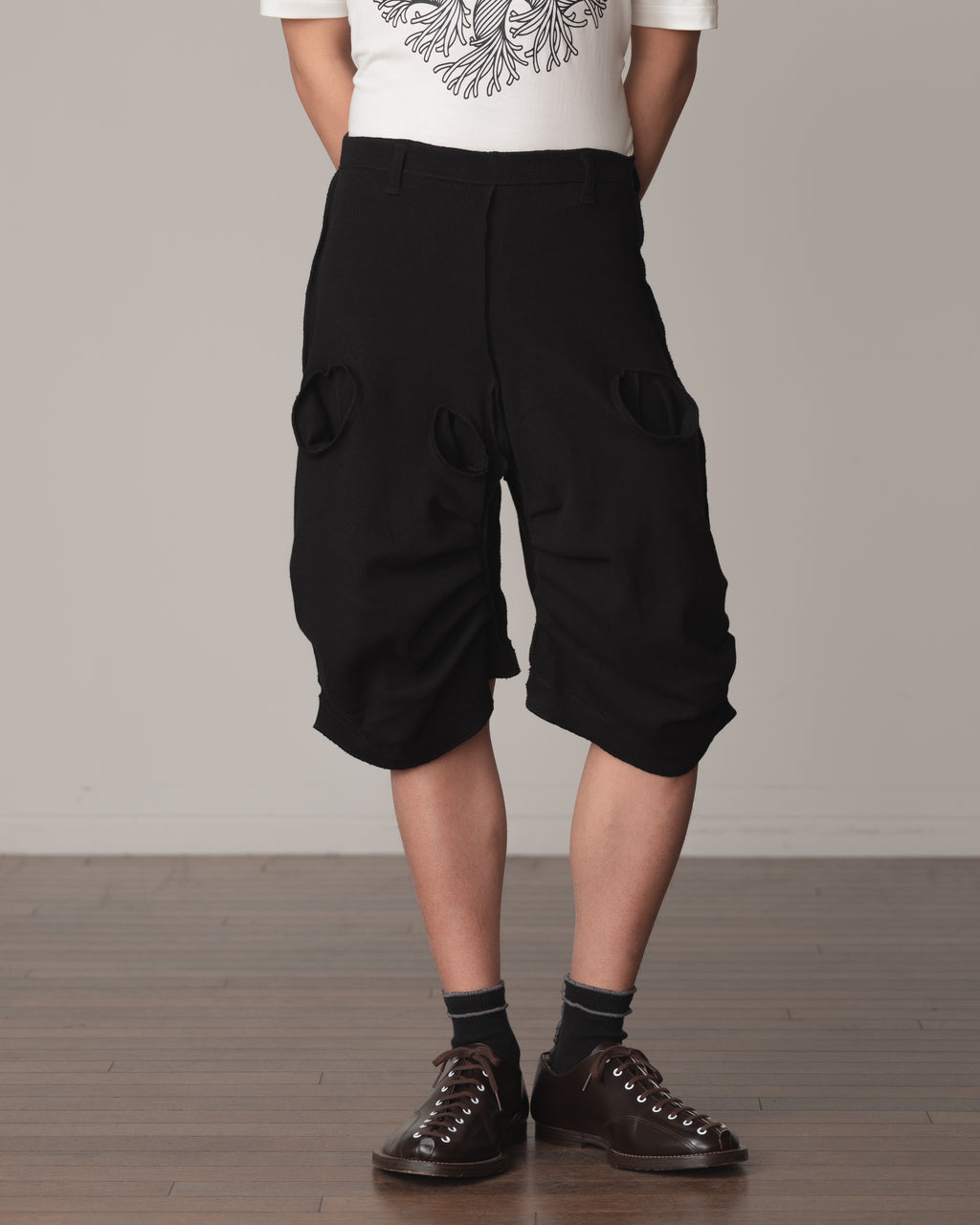 Trousers 104 Short- Cotton100% Span- Black Stitch- Black