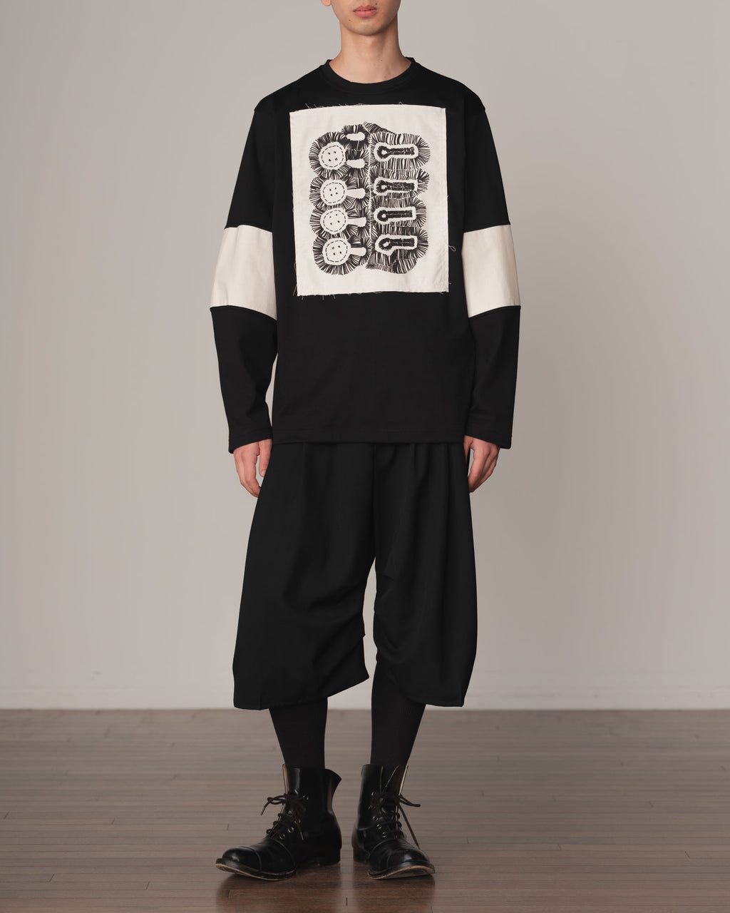 Tshirt 108- Cotton100% Jersey Wsp- Buttonhole- Black