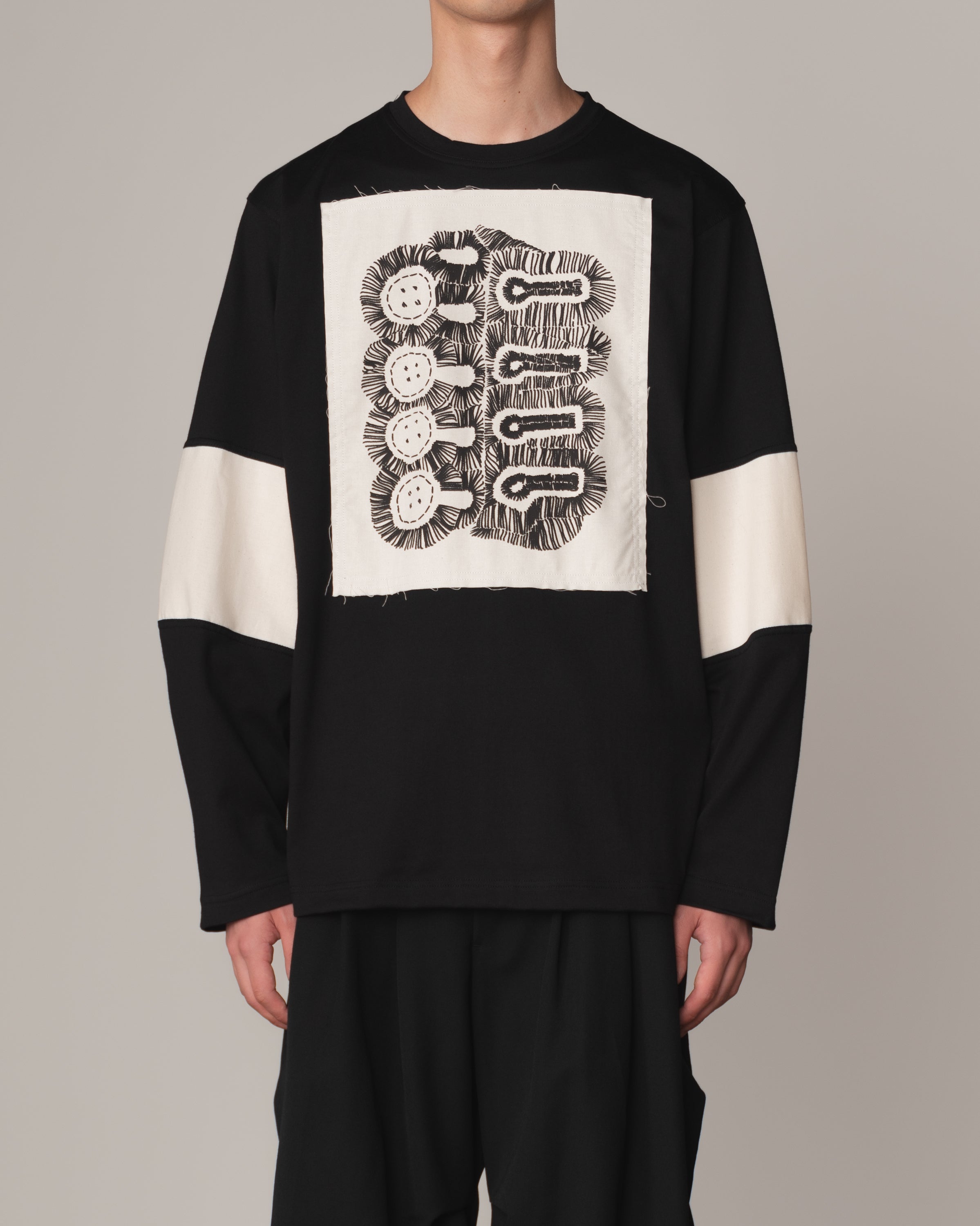 Tshirt 108- Cotton100% Jersey Wsp- Buttonhole- Black