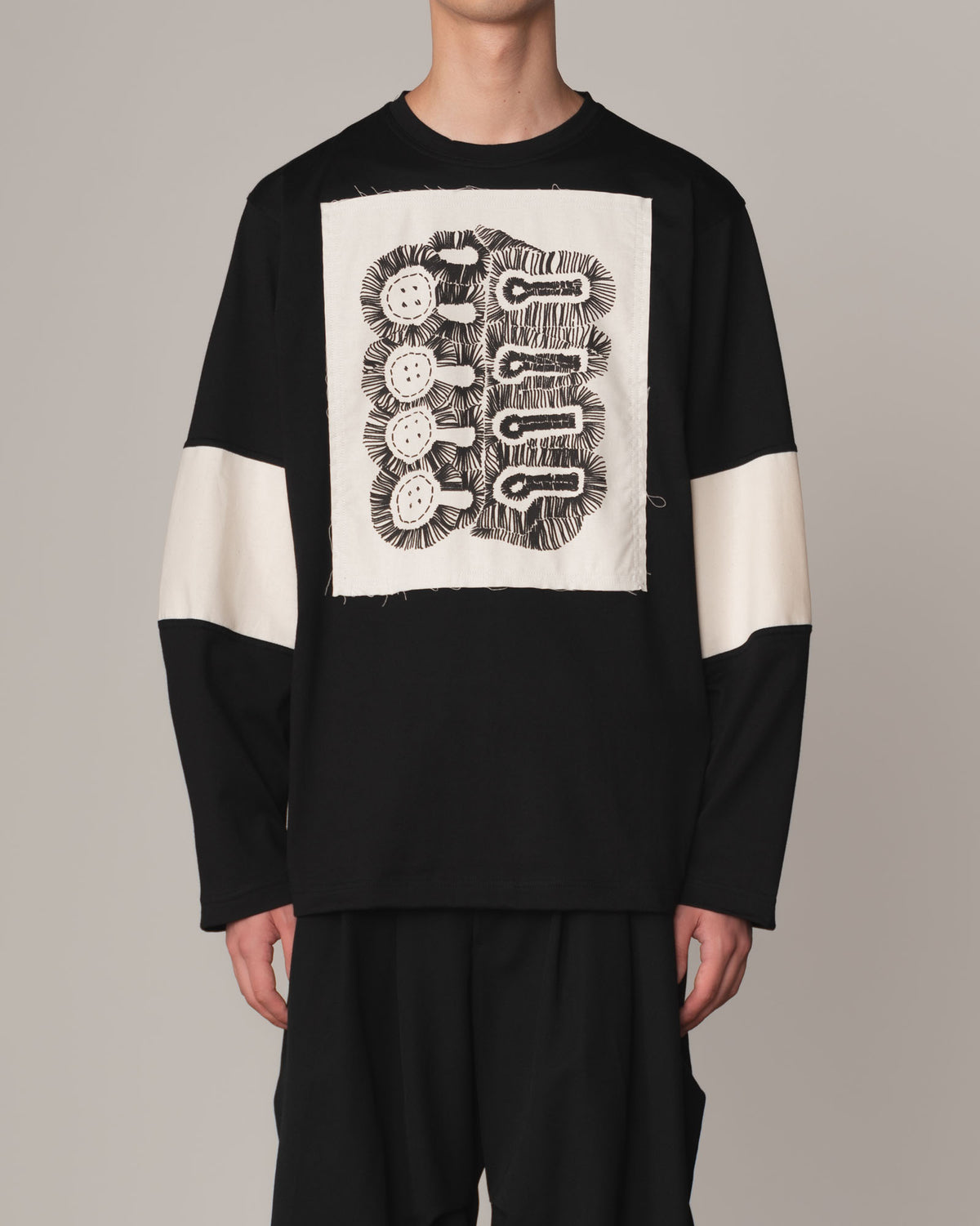 Tshirt 108- Cotton100% Jersey Wsp- Buttonhole- Black