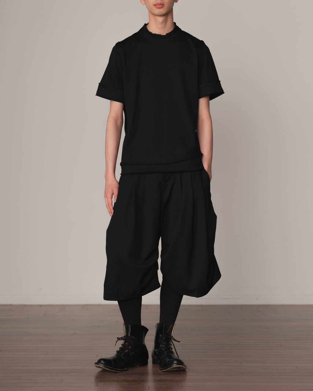 Tshirt 125- Cotton100% Jersey- Black