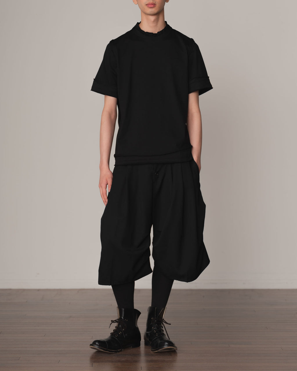 Tshirt 125- Cotton100% Jersey- Black