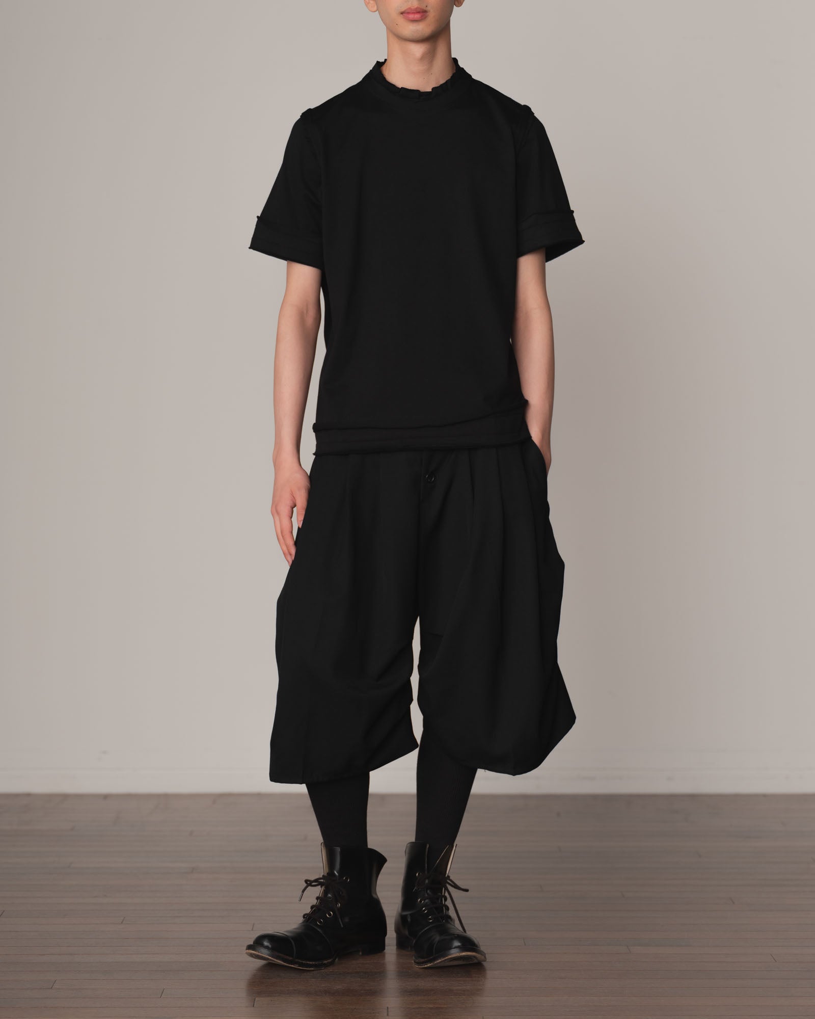 Tshirt 125- Cotton100% Jersey- Black