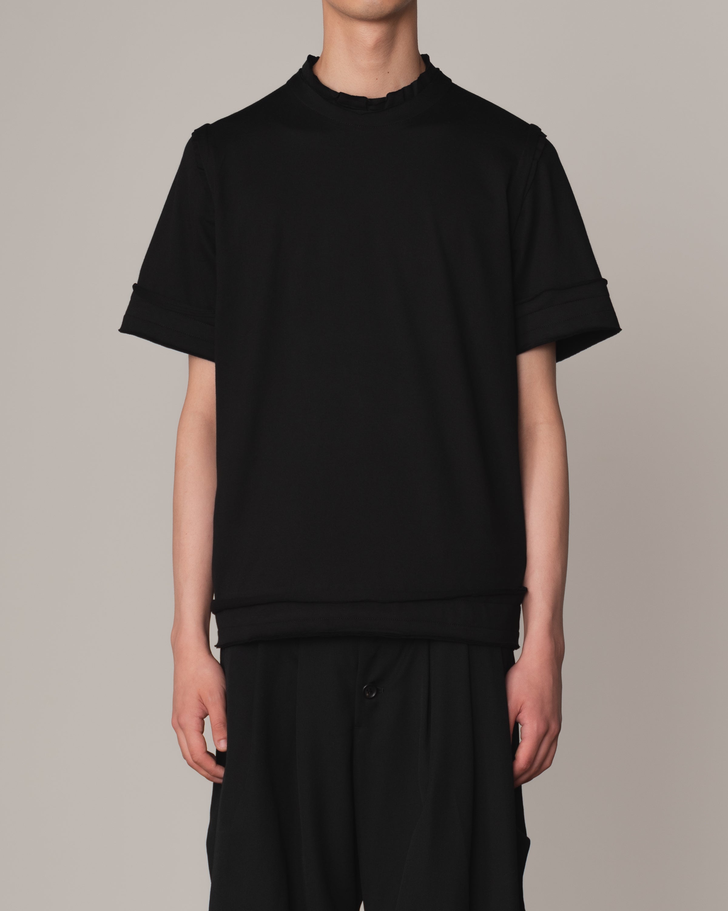 Tshirt 125- Cotton100% Jersey- Black