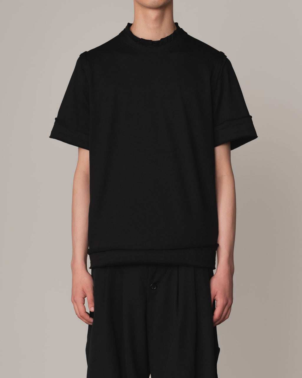 Tshirt 125- Cotton100% Jersey- Black