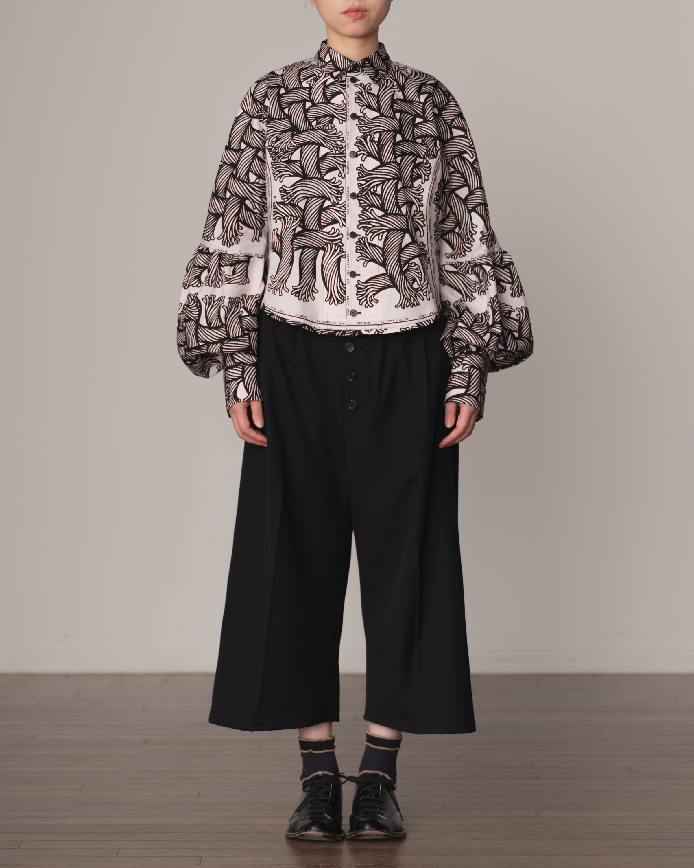 Shirt 203D Mix- Cotton100% Broad Print- 203 Pattern Rope/Isle Rope- Pink
