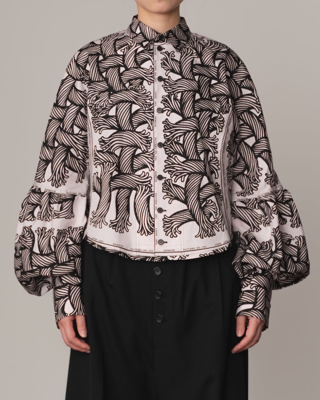 Shirt 203D Mix- Cotton100% Broad Print- 203 Pattern Rope/Isle Rope- Pink