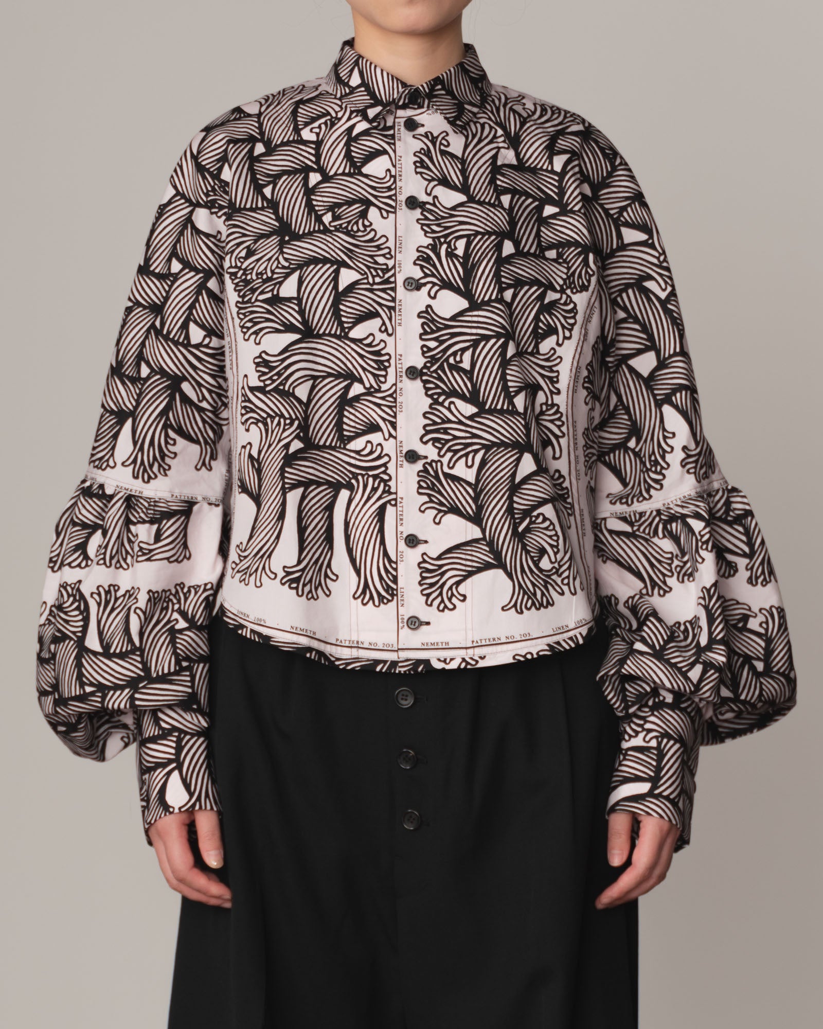 Shirt 203D Mix- Cotton100% Broad Print- 203 Pattern Rope/Isle Rope- Pink