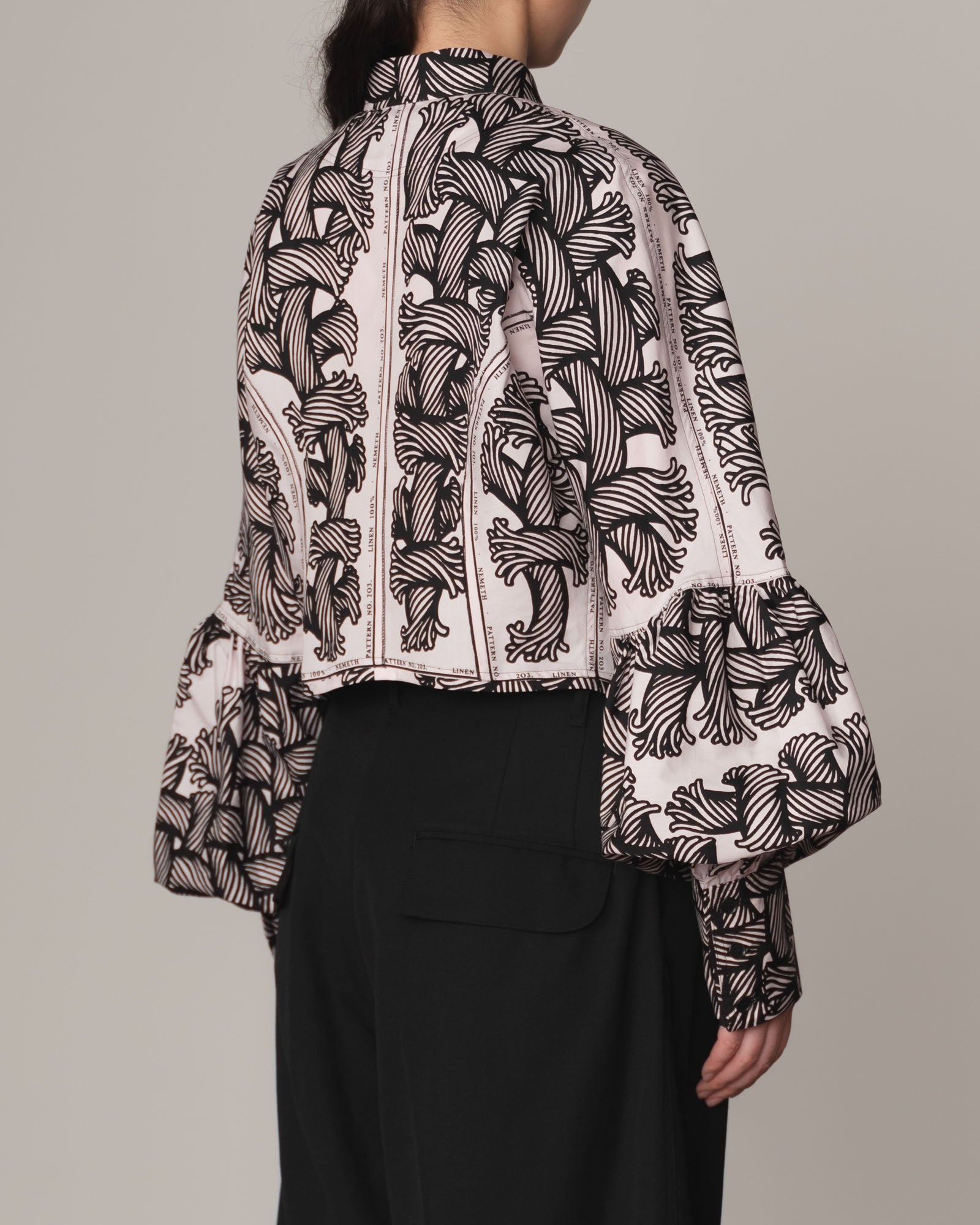 Shirt 203D Mix- Cotton100% Broad Print- 203 Pattern Rope/Isle Rope- Pink