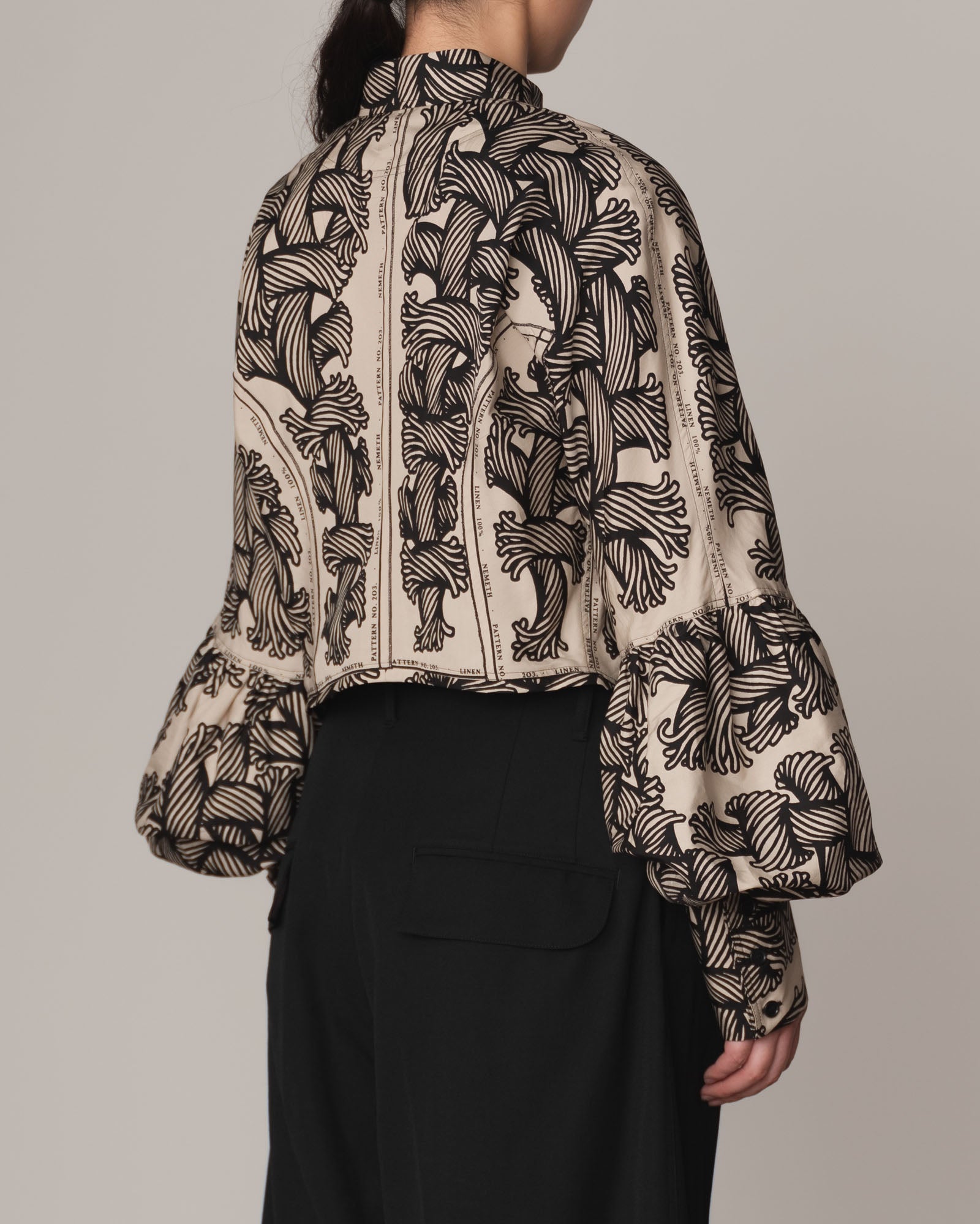 Shirt 203D Mix- Cotton100% Broad Print- 203 Pattern Rope/Isle Rope- Beige