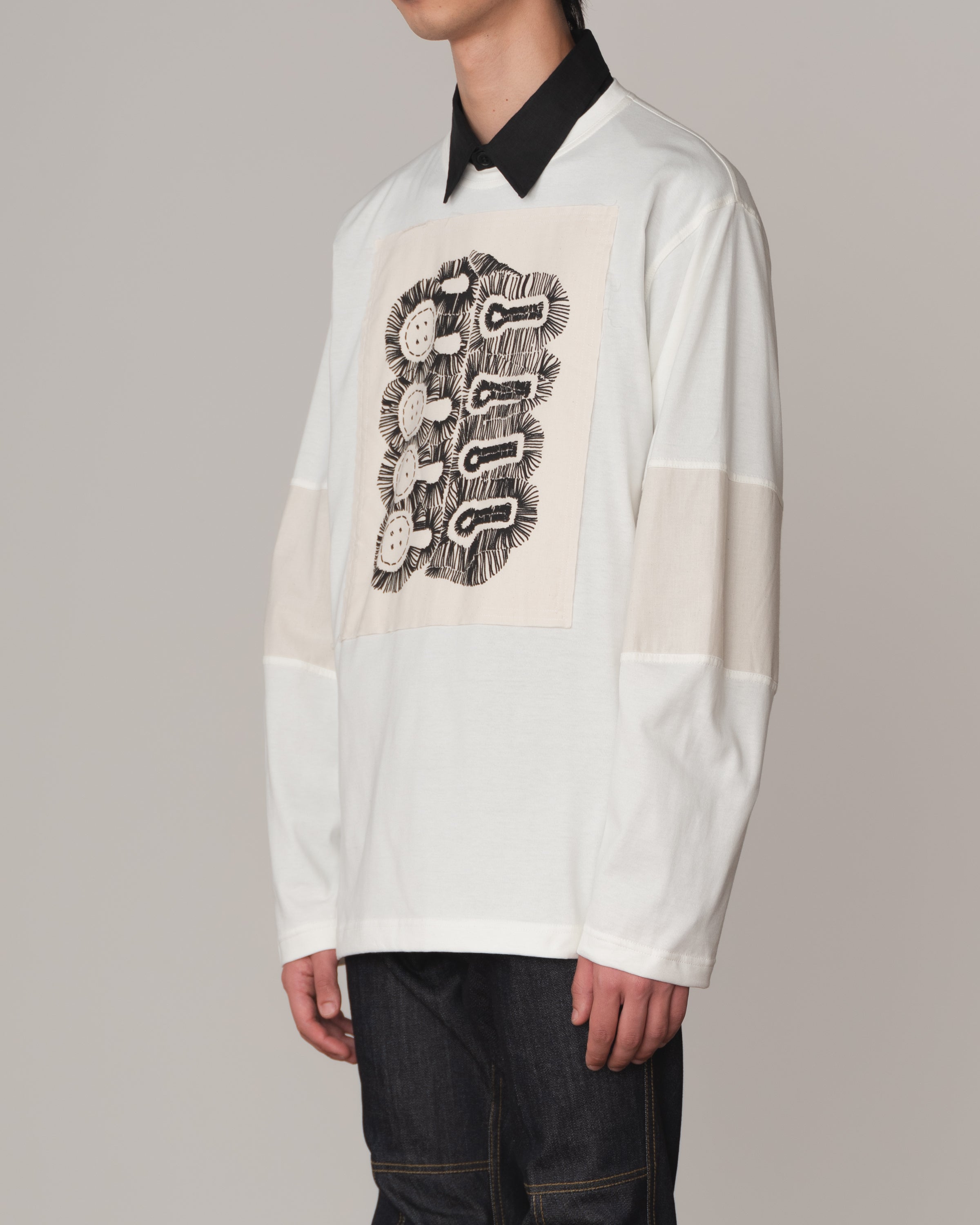 Tshirt 108- Cotton100% Jersey Wsp- Buttonhole- Ivory