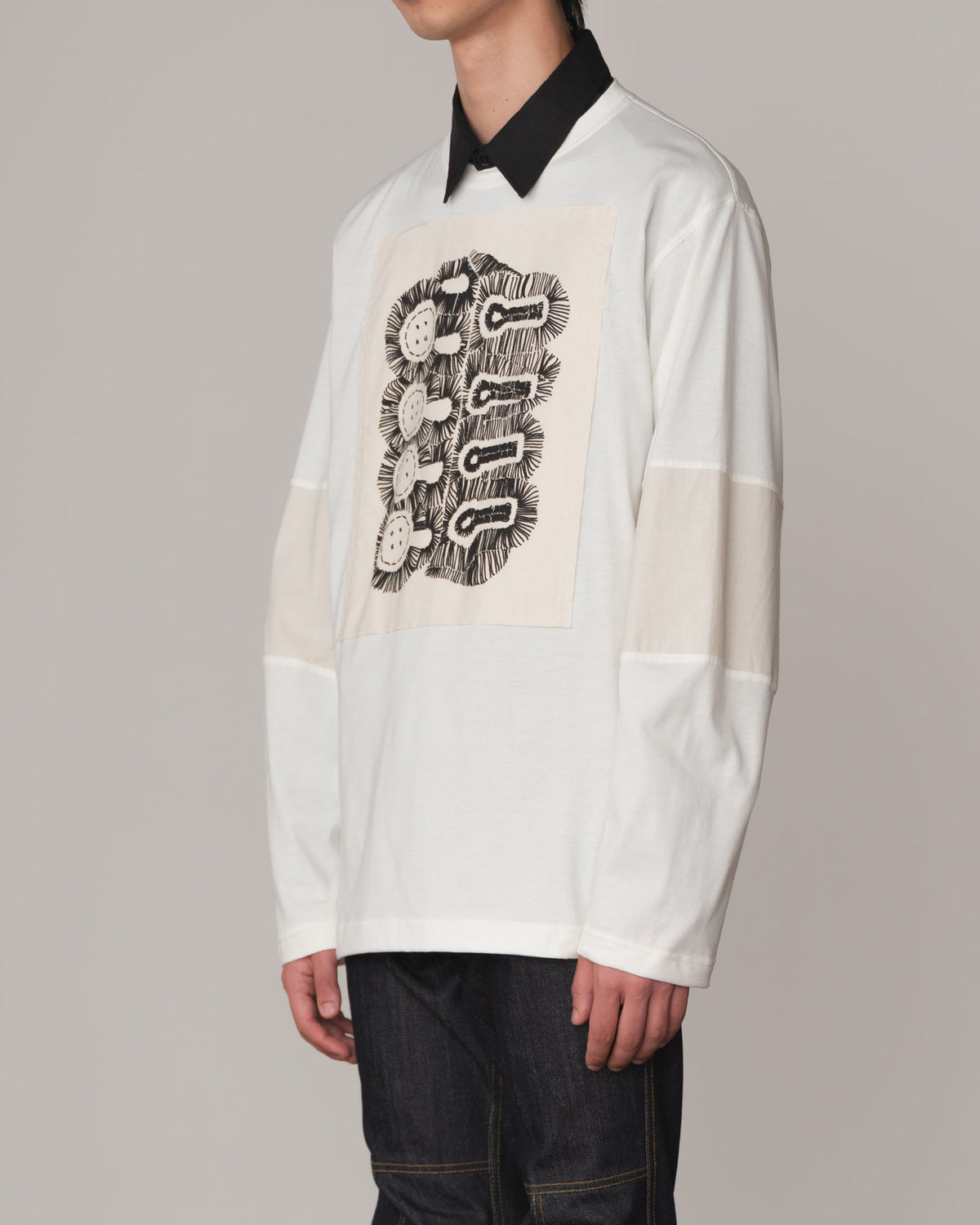 Tshirt 108- Cotton100% Jersey Wsp- Buttonhole- Ivory