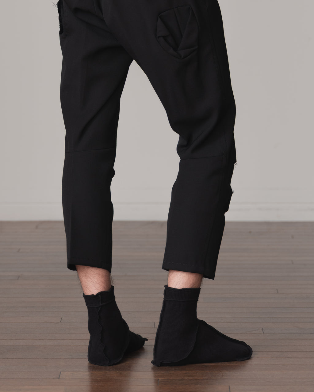 Socks Short- Cotton95% Rib- Black <402> Stitch- Black <99> Body