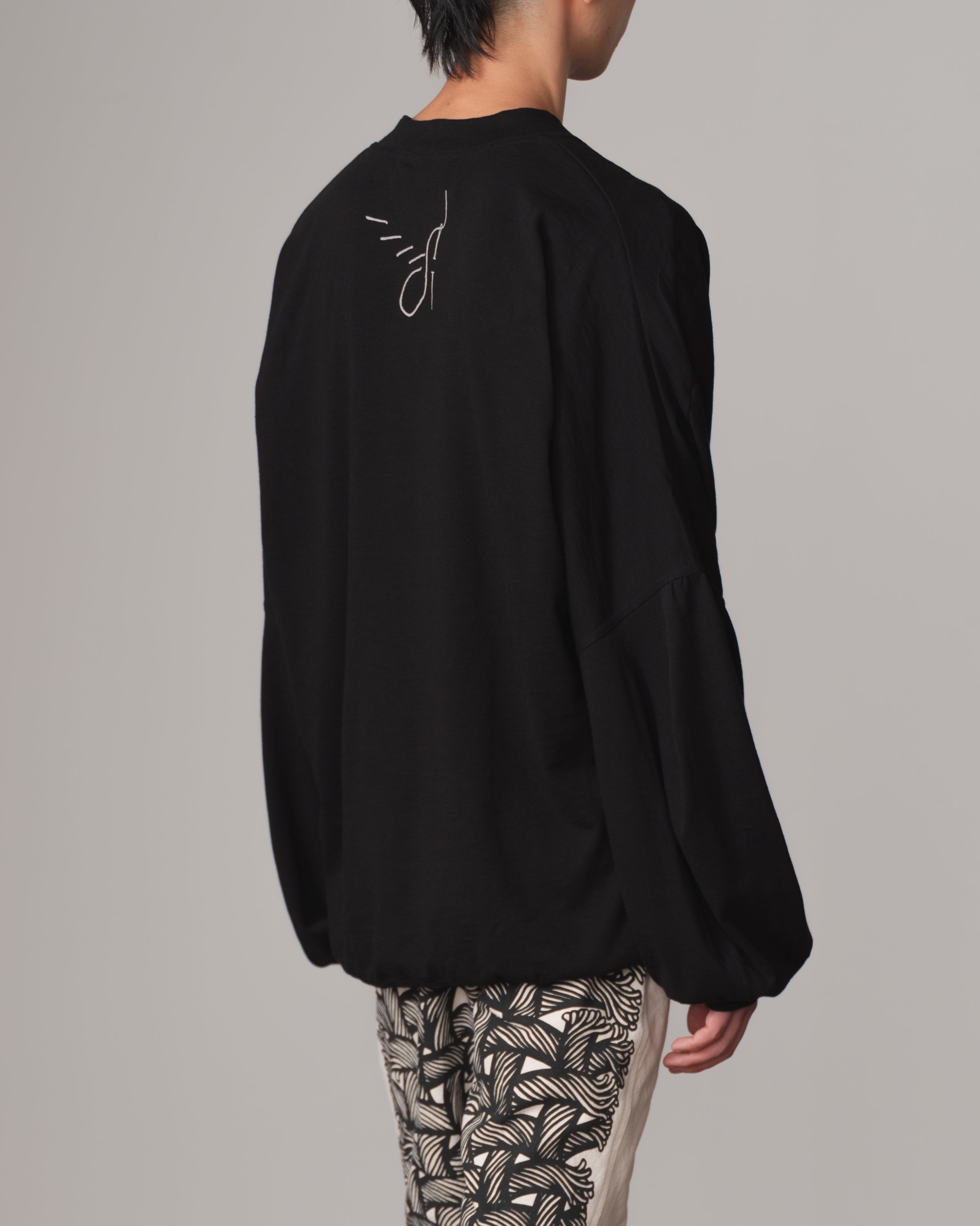 Tshirt 734B- Organic Cotton100% Jersey- Rope Palette- Black