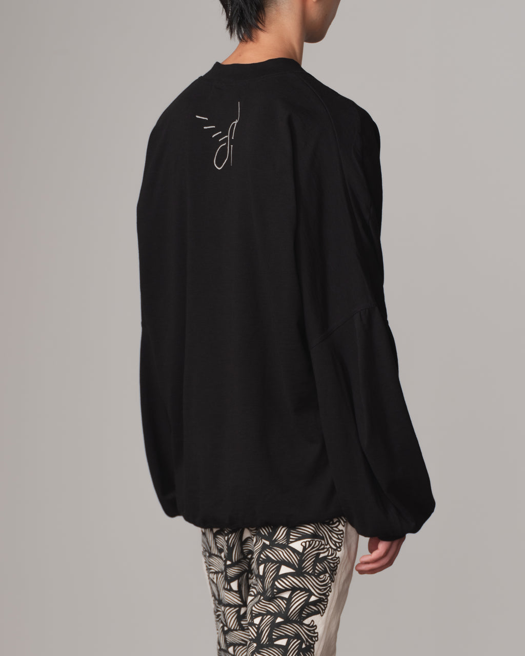 Tshirt 734B- Organic Cotton100% Jersey- Threads & Bobbin- Black