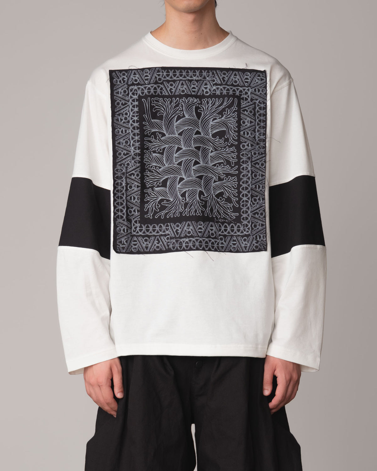 Tshirt 108- Cotton100% Jersey Bsp- Rope Painting- Ivory