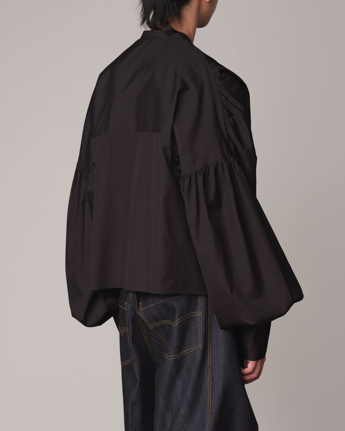 Shirt 87A- Cotton100% Broad- Mixed Buttons- Black