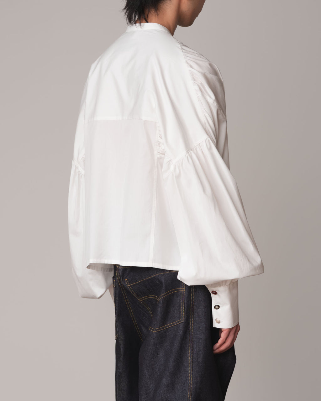 Shirt 87A- Cotton100% Broad- Mixed Buttons- Off White