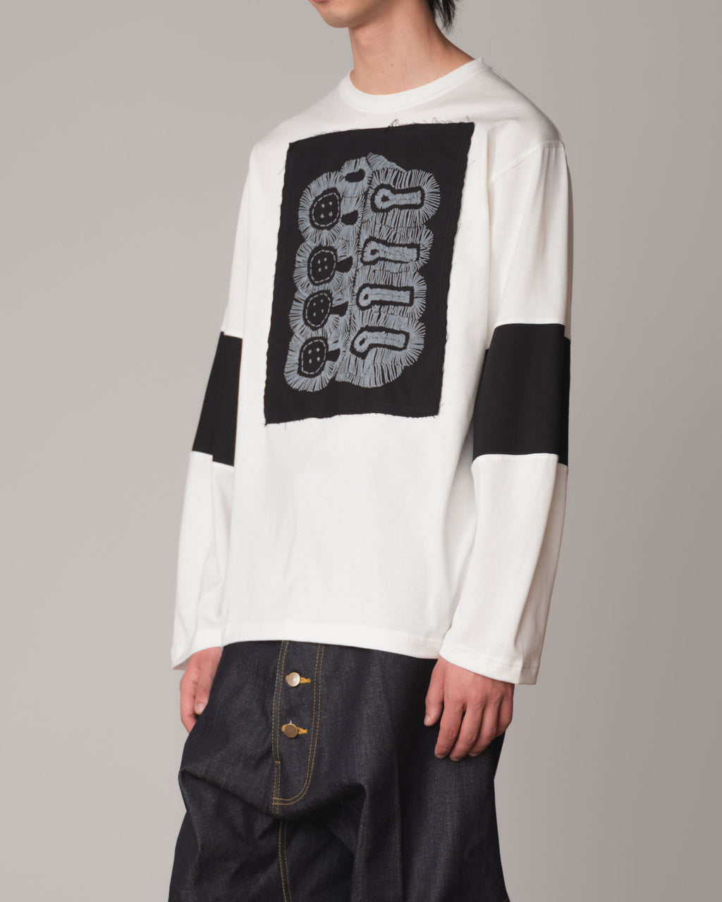 Tshirt 108- Cotton100% Jersey Bsp- Buttonhole- Ivory