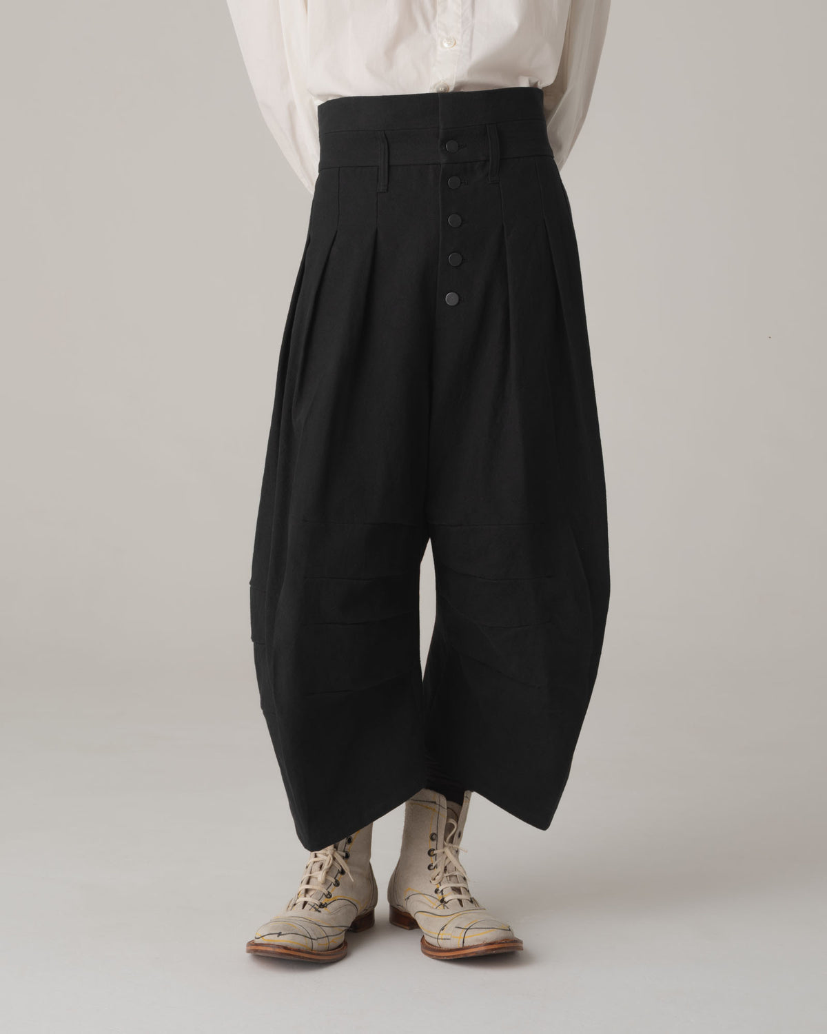 Trousers 20- Cotton100% Oxford- Black
