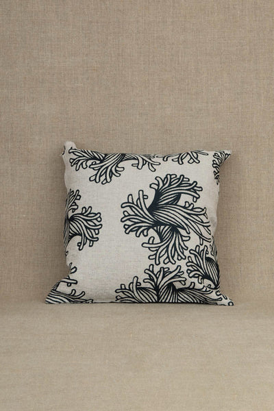 Cushion Cover- Linen100%- L Rope Print- Raw