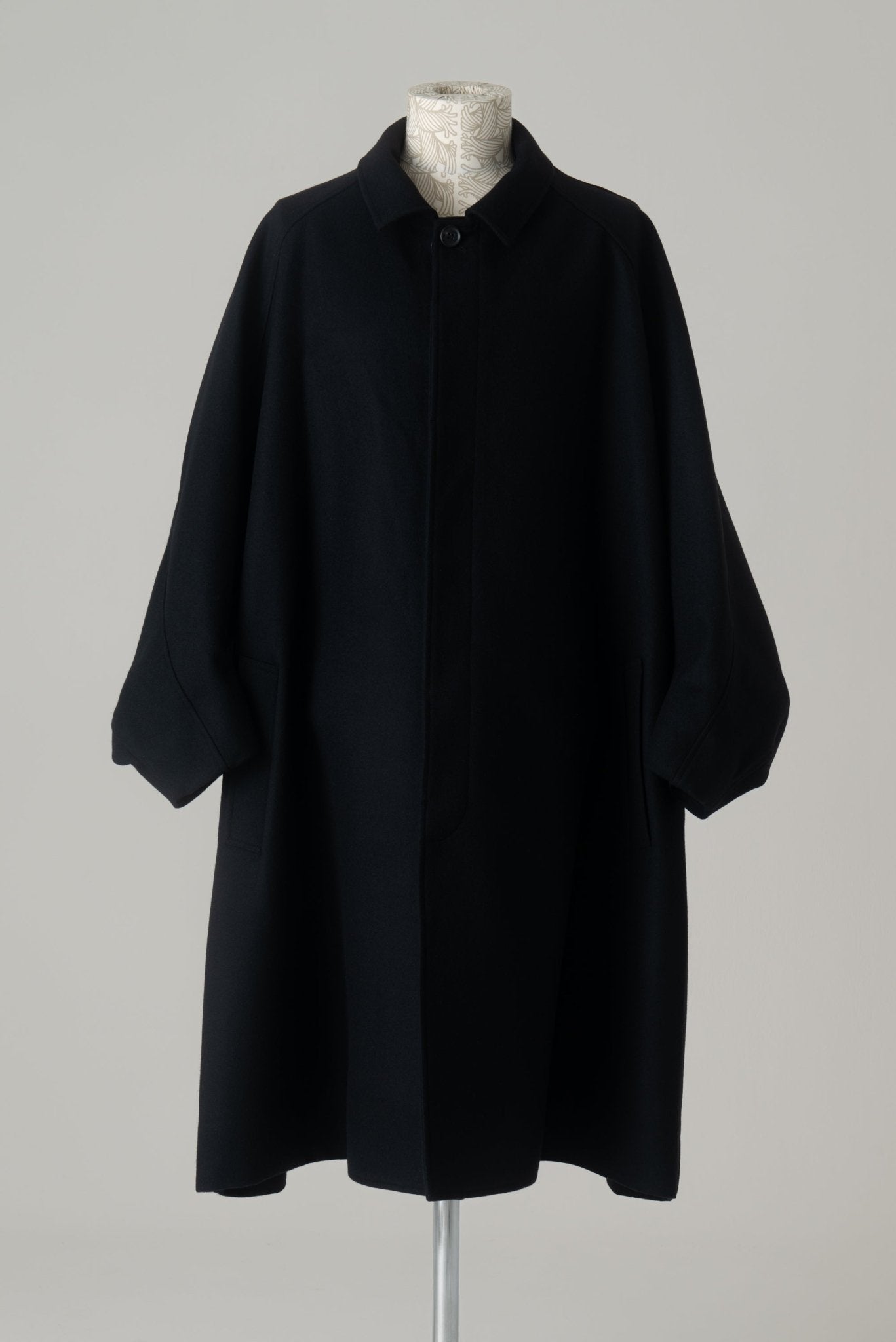 Coat 236 - Wool100% Melton - Black - Christopher Nemeth - Tops - Wholesale AW24 - 9 - 00035 - 02
