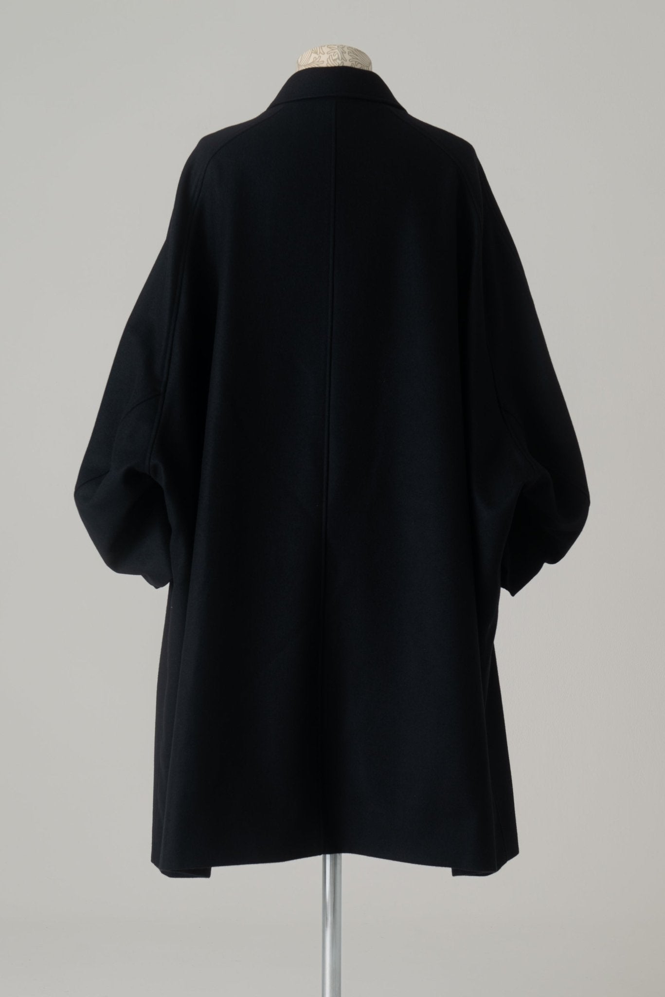 Coat 236 - Wool100% Melton - Black - Christopher Nemeth - Tops - Wholesale AW24 - 9 - 00035 - 02