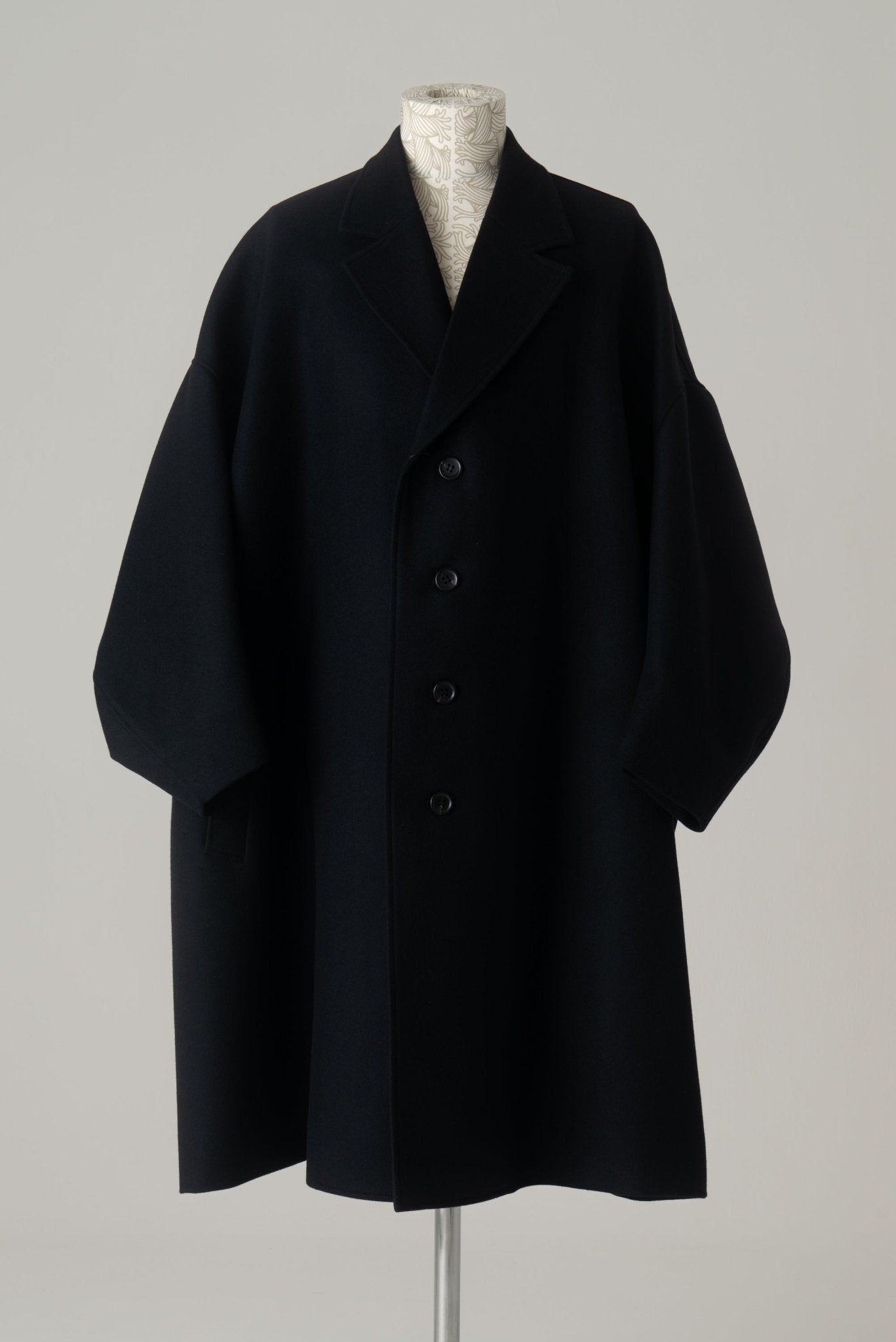 Coat 336 - Wool100% Melton - Black - Christopher Nemeth - Tops - Wholesale AW24 - 9 - 00034 - 02