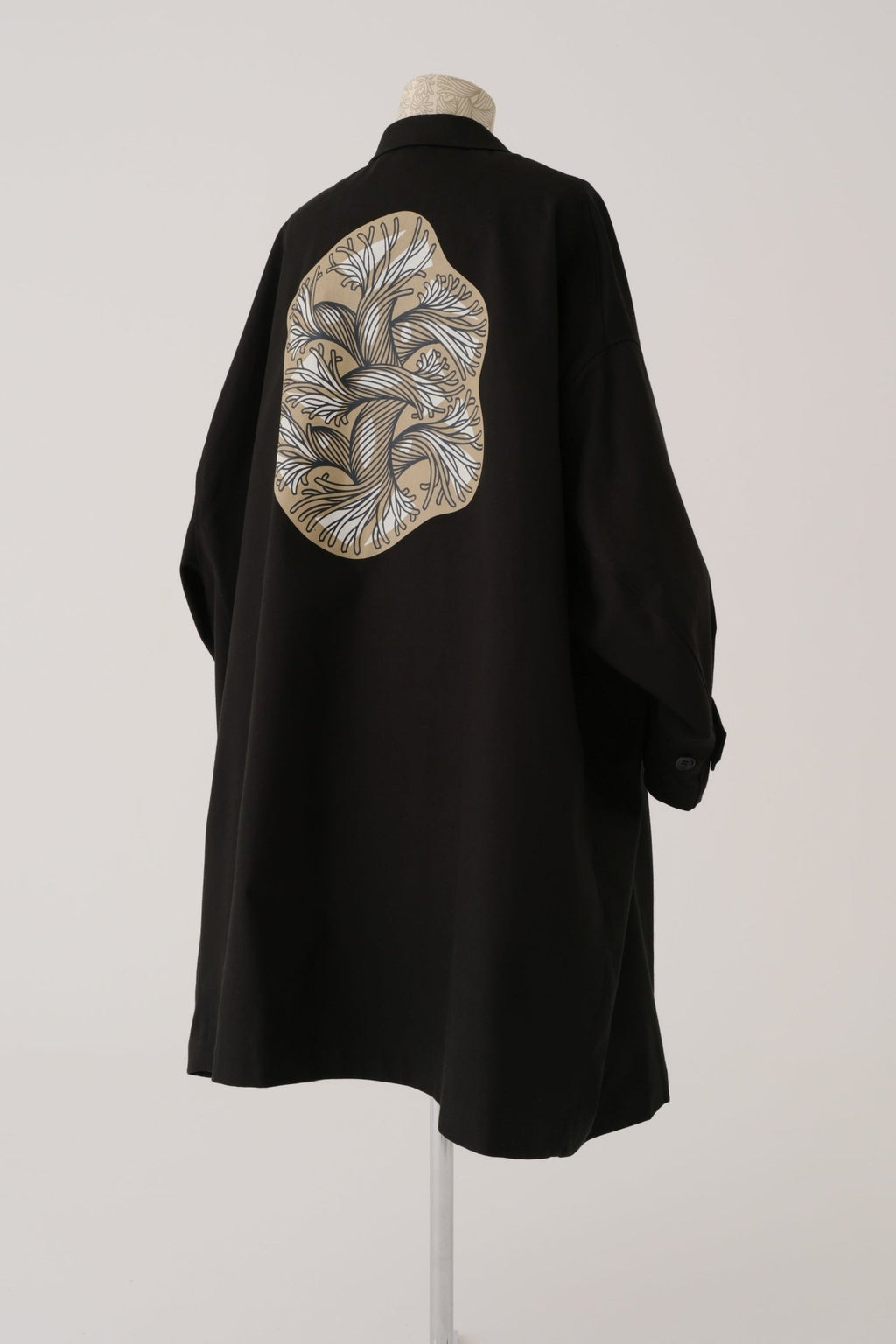 Coat 336BW - Organic Cotton 100% Drill - Cut - Out Fray - Black - Christopher Nemeth - Coat - Wholesale SS25 - 9 - 000000042 - 02