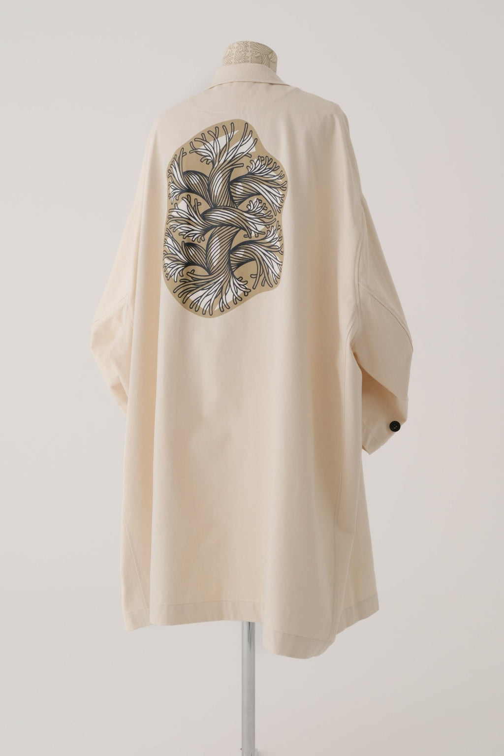 Coat 336BW - Organic Cotton 100% Drill - Cut - Out Fray - Natural - Christopher Nemeth - Coat - Wholesale SS25 - 9 - 000000041 - 02