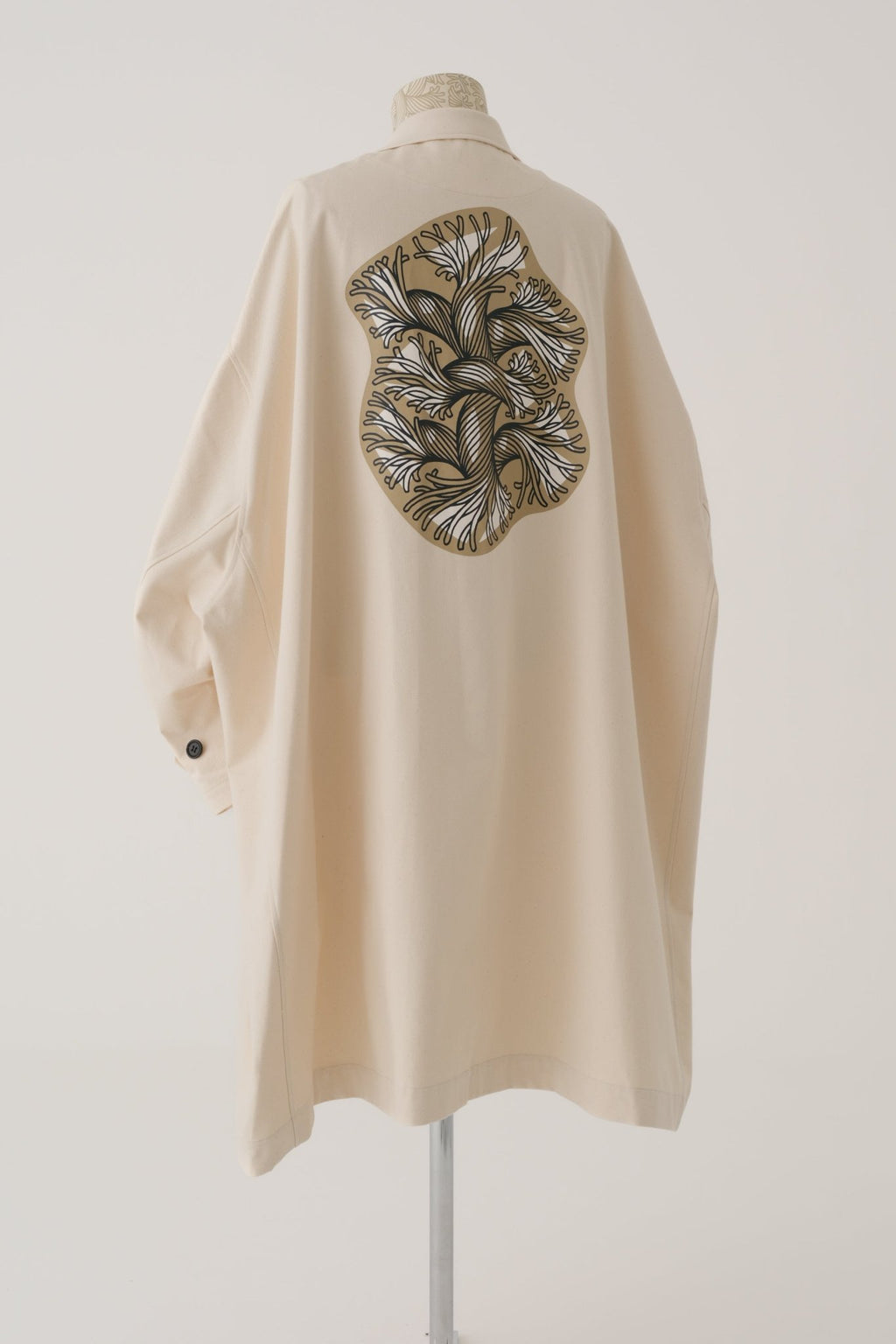 Coat 336BW - Organic Cotton 100% Drill - Cut - Out Fray - Natural - Christopher Nemeth - Coat - Wholesale SS25 - 9 - 000000041 - 02