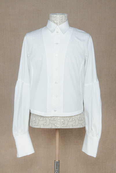 Shirt 203C- Cotton100% Broad- White