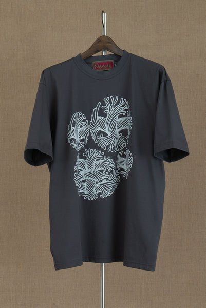 Tshirt Printed- Cotton100% Jersey- Rope Stain- Charcoal