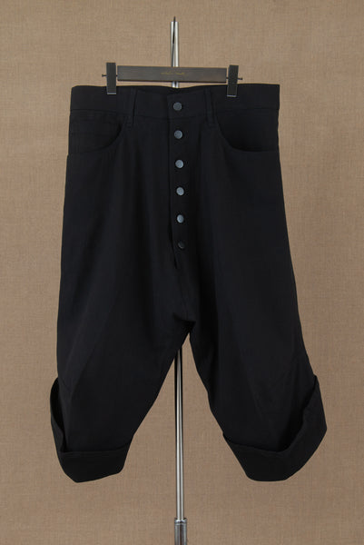 Trousers 9911- Cotton84%/ Hemp16% Twill- Black