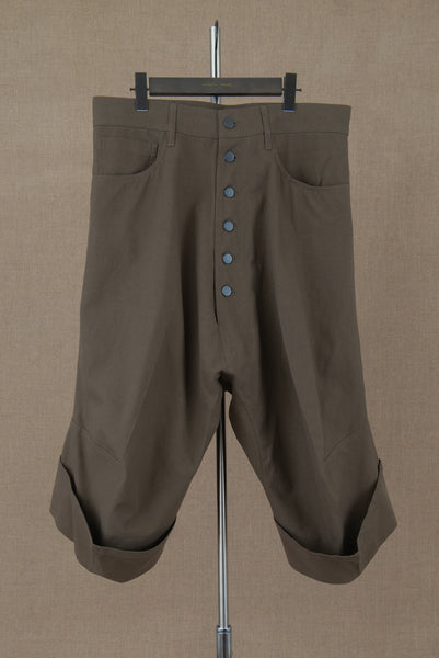 Trousers 9911- Cotton84%/ Hemp16% Twill- Khaki