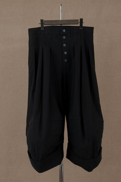 Trousers 21B- Cotton84%/ Hemp16% Twill- Black
