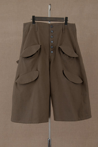 Trousers 87- Cotton84%/ Hemp16% Twill- Khaki