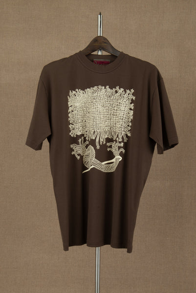 Tshirt 1781- Cotton100% Jersey- Needle Fabric- Brown