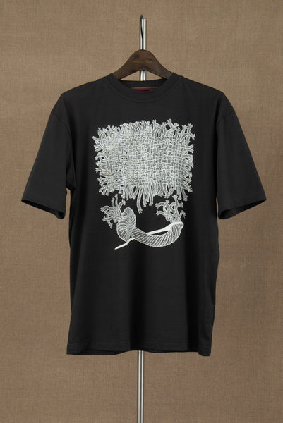 Tshirt 1781- Cotton100% Jersey- Needle Fabric- Dark Grey